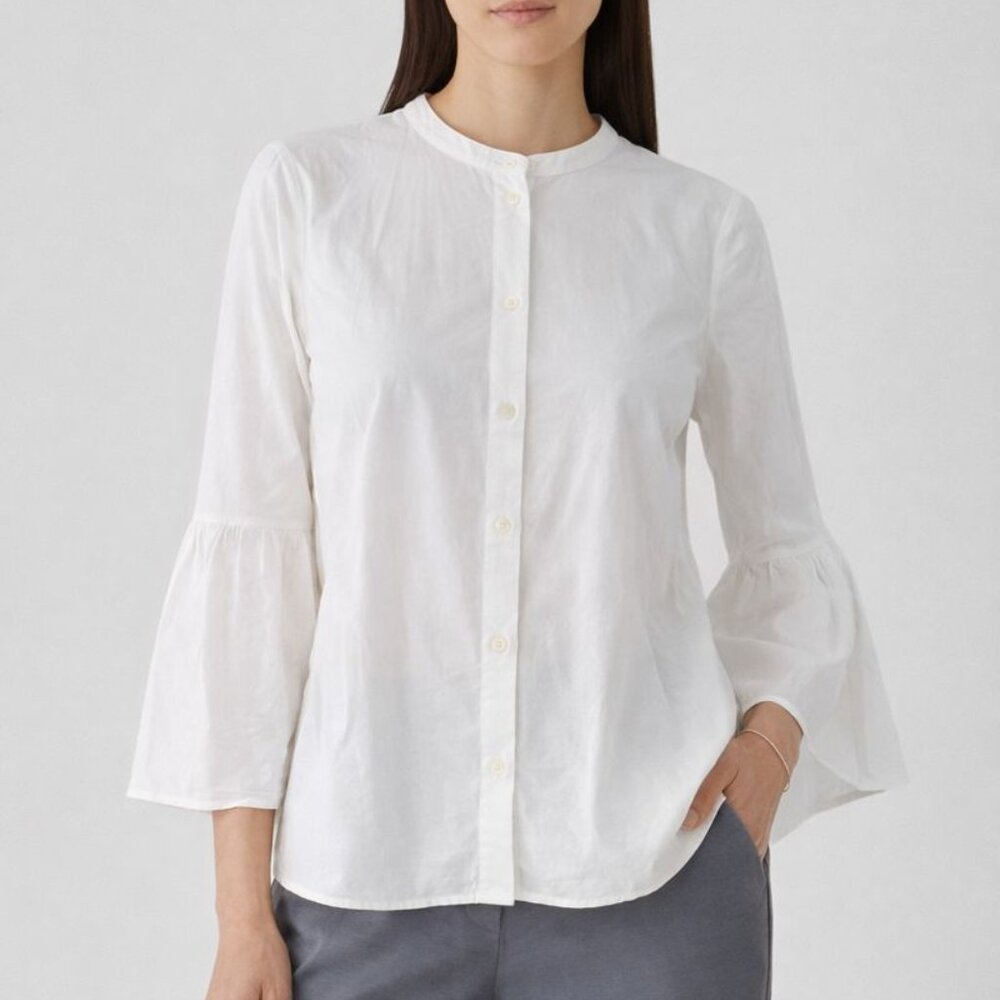 Madewell Bell Sleeve Button‎ Down White XS